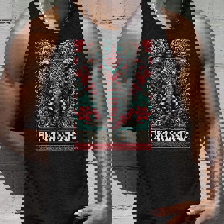 Amezing タイチャン 美しい象 タイ柄 タンクトップ 彼への贈り物