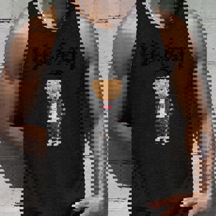 Angry Bad Boystyle Cool Teddy Bear Bad Boy Graphic タンクトップ 彼への贈り物
