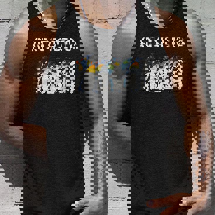 Antarctica Pinguins Birds Poleouth Antarctic Experience タンクトップ 彼への贈り物