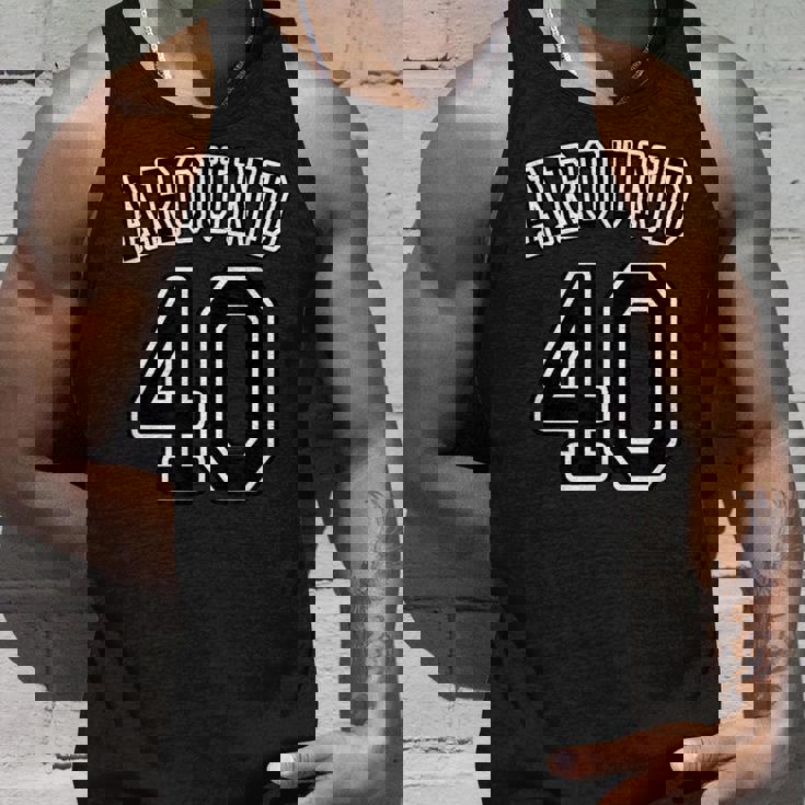 Around 40 アラフォー（四十歳 40才）【ユニフォーム風】（お誕生日）祝 40代 サプライズ 面白 タンクトップ 彼への贈り物