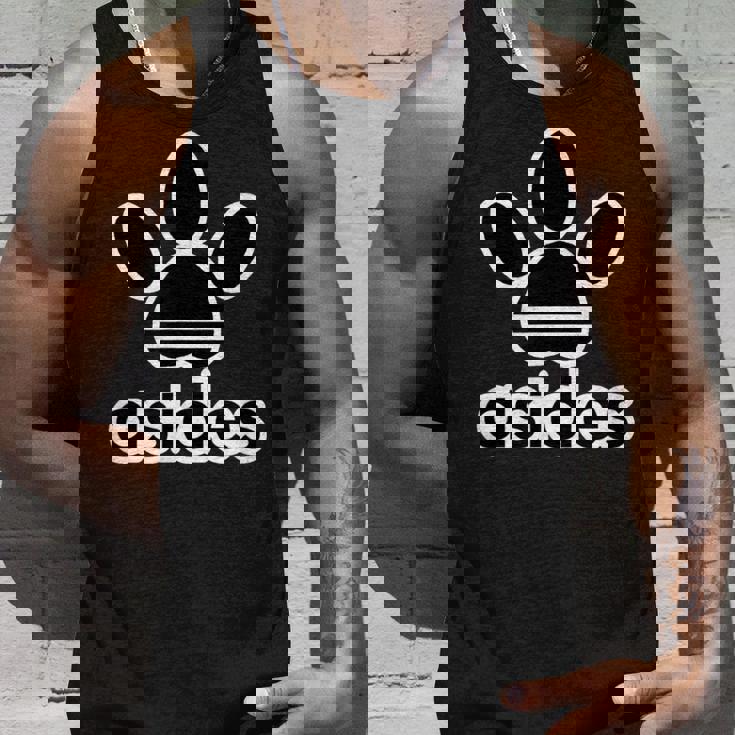 Asides アシデス Asides 足です。肉球です。【変なtシャツ屋さん】スポーツ ブランド パロディ 面白デザイン タンクトップ 彼への贈り物