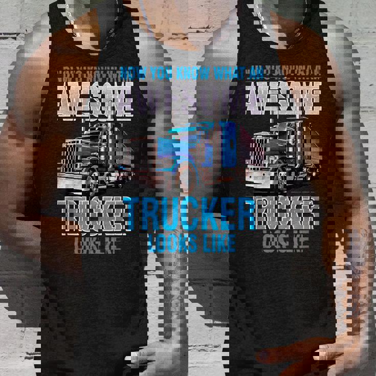 Awesome Trucker セミトラックドライバー ビッグリグ トラッカー タンクトップ 彼への贈り物