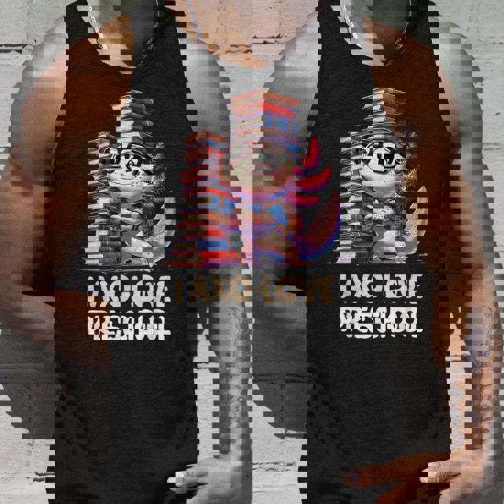 I Axo Love Presschool Axolotl 新学期読書 タンクトップ 彼への贈り物