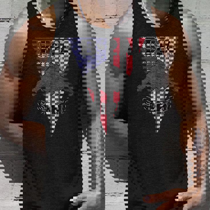 B-2 スピリット ステルス 飛行機 愛国心 飛行機 ビンテージ タンクトップ 彼への贈り物