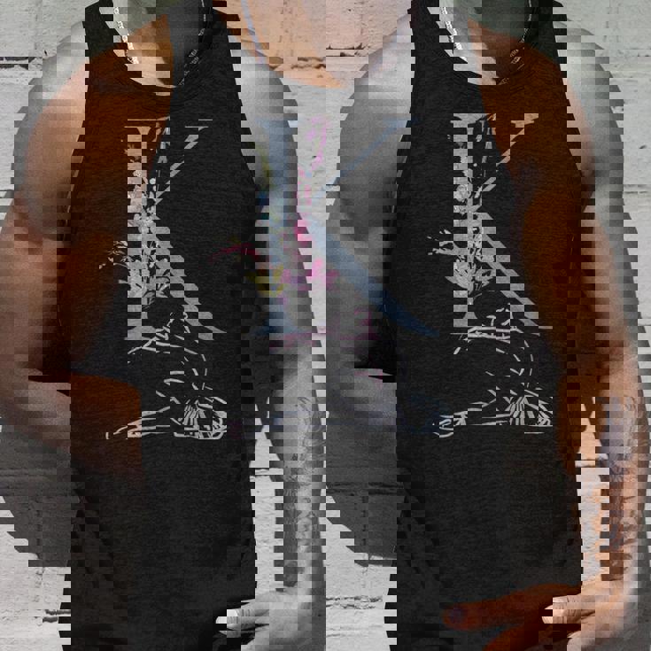 Balla バレエ ダンス イニシャル 名前 K Dance モノグラム バレエ タンクトップ 彼への贈り物