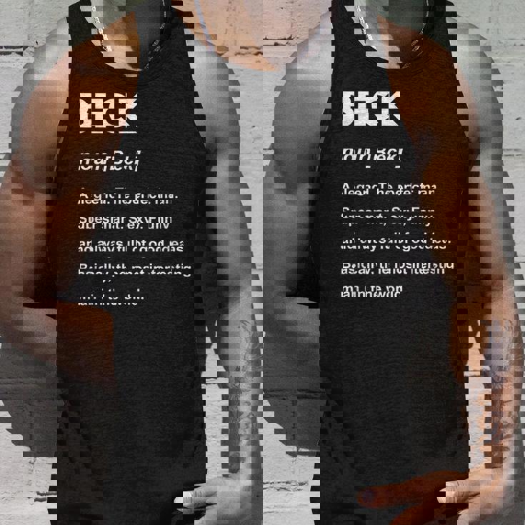 Beck ネームシャツ タンクトップ 彼への贈り物