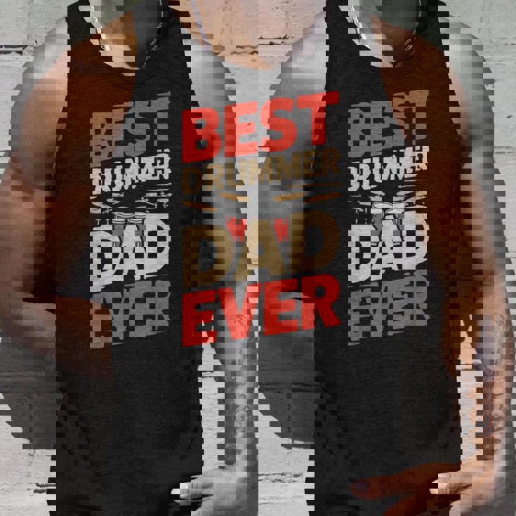 Best Drummer Dad Ever For ギフト アイデア ドラム ファニー パパ タンクトップ 彼への贈り物