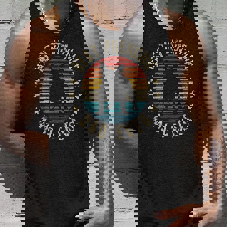 Best Frenchie Dad Ever ヴィンテージ フレンチブルドッグ 面白いギフト タンクトップ 彼への贈り物