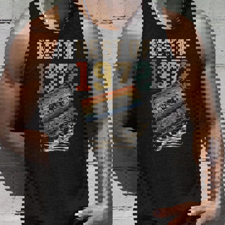 Best Of 1972 カセットテープ 53年 音楽 レトロ 誕生日 タンクトップ 彼への贈り物