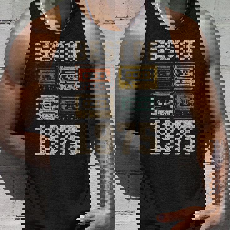 Best Of 1975 カセットテープ・レトロ 50歳の誕生日 タンクトップ 彼への贈り物