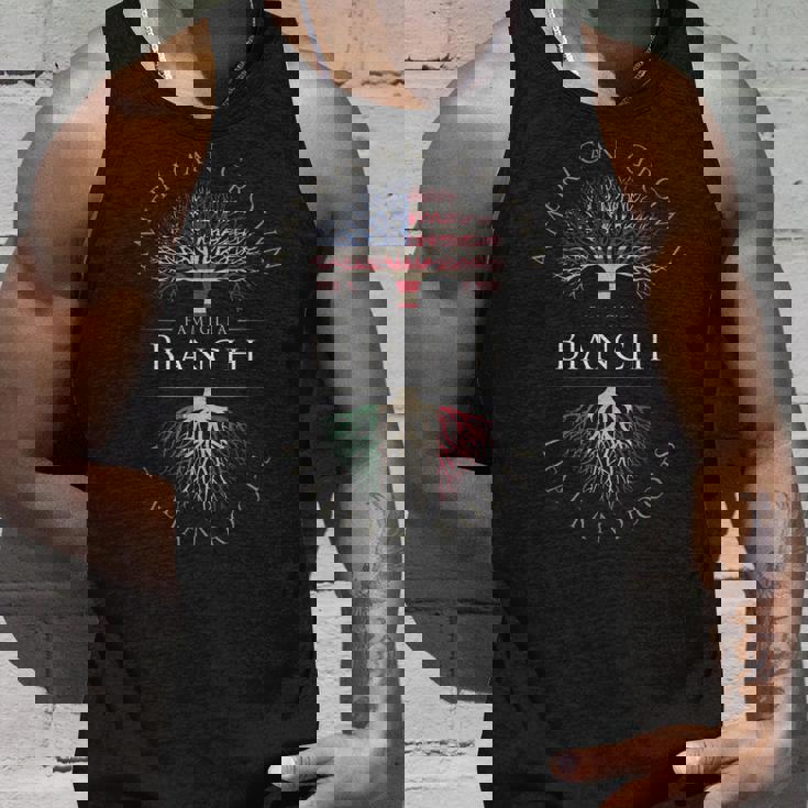 Bianchi ファミリーネーム アメリカ栽培 イタリア製 ルーツ イタリア 国旗 タンクトップ 彼への贈り物