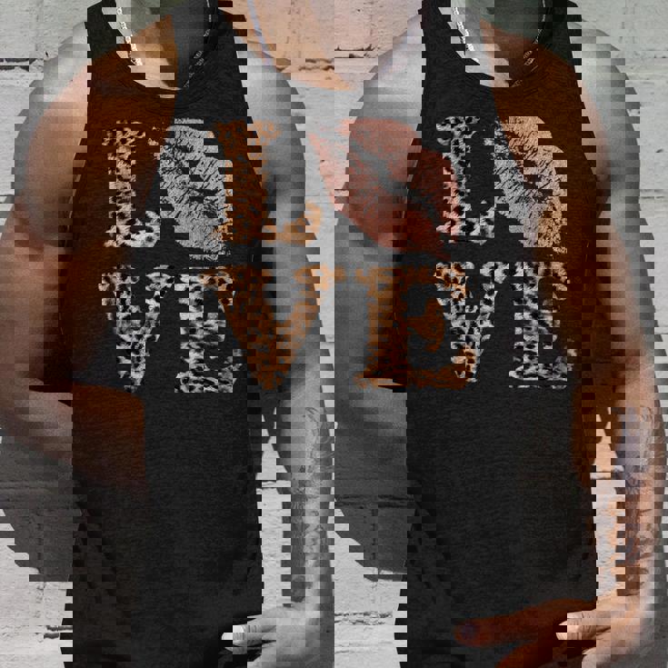 Big Lips Love ヒョウ柄 文字 ピンク 唇 バレンタイン ラブ タンクトップ 彼への贈り物