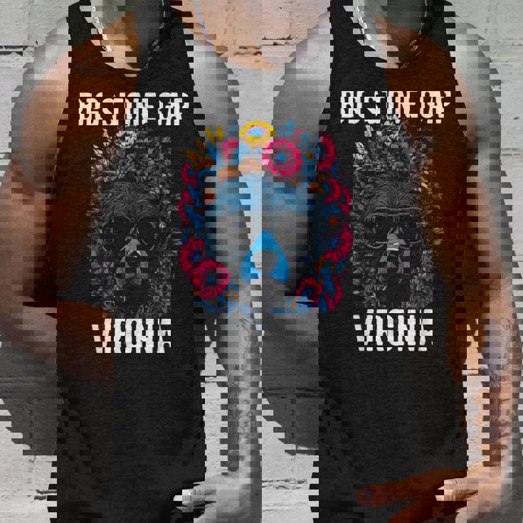 Bigtone Gap バージニア Usa クマと花のデザイン タンクトップ 彼への贈り物