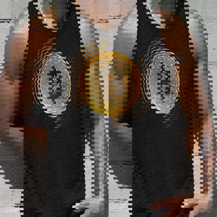 Bitcoin To The Moon And Back、ビットコイン暗号通貨グラフィック タンクトップ 彼への贈り物