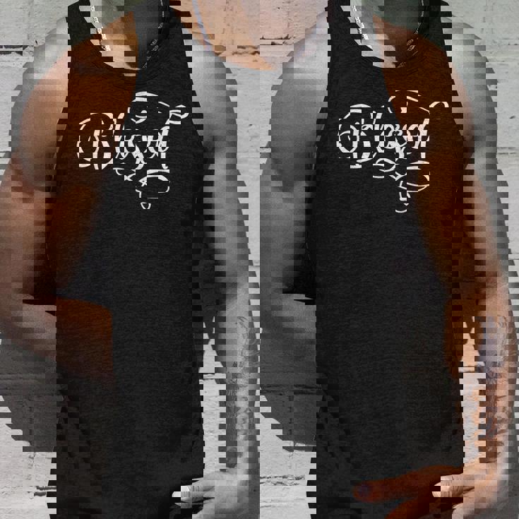 Blessed ファンシースクリプト クリスチャン 宗教 神 イエス タンクトップ 彼への贈り物