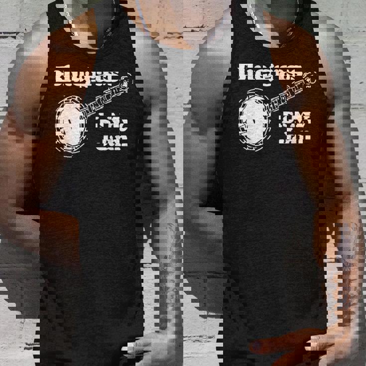 Bluegrass Is My Jam Banjo Musicintage Graphic タンクトップ 彼への贈り物