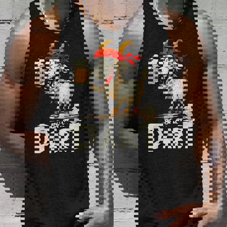 Bock Auf Dart ヤギとビールジョッキ 面白いダーツプレーヤー タンクトップ 彼への贈り物