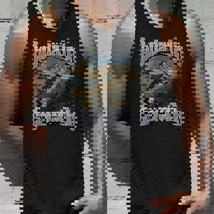 Bombadiro Crocodilo 面白いイタリアンブレインロットミームグラフィック タンクトップ 彼への贈り物