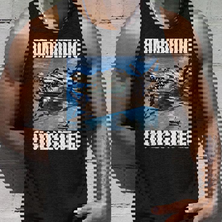 Bombardino Crocodilo イタリアンブレインロットミーム タンクトップ 彼への贈り物