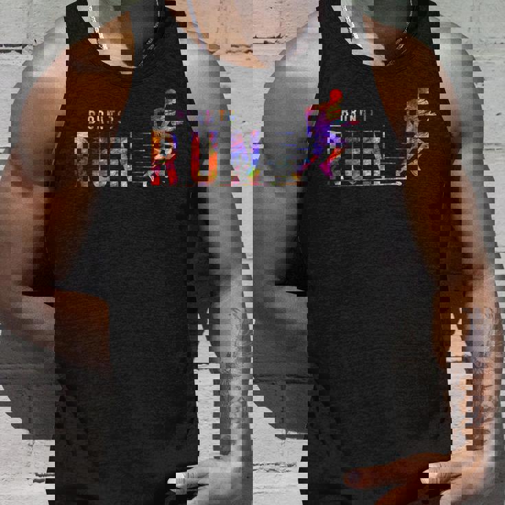 Born To Run マラソンランナー スポーツ カラフルtシャツ タンクトップ 彼への贈り物