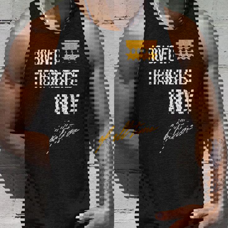 Bow To The Greatest Andy Of All Time ファーストネームのことわざ タンクトップ 彼への贈り物