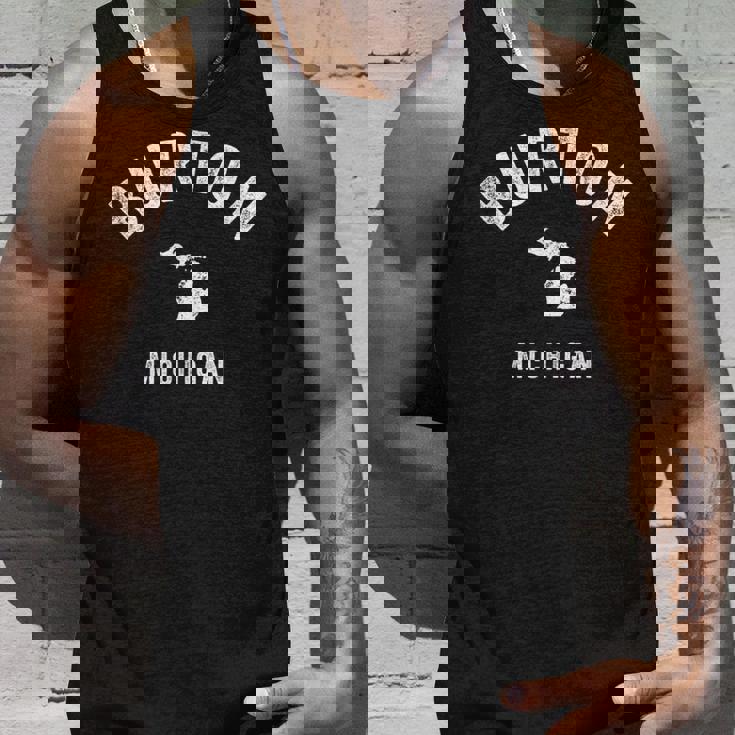 Burton Michigan Miintage 70S アスレチックスポーツデザイン タンクトップ 彼への贈り物