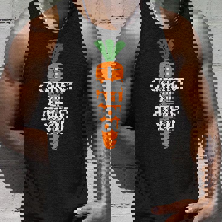 I Carrot All About You 面白い 野菜しゃれ 野菜愛好家 タンクトップ 彼への贈り物
