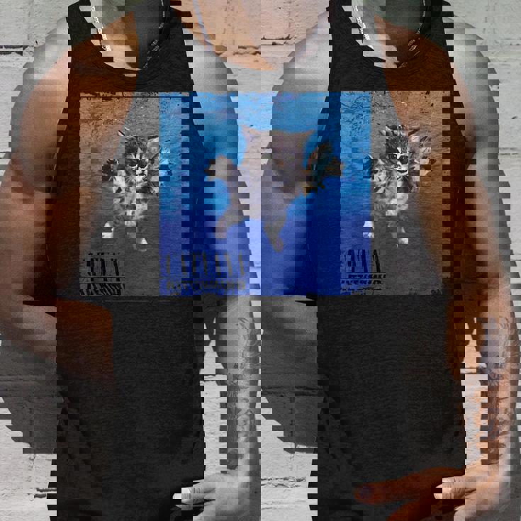 Cat Nevermind 子猫ニャーパロディ 面白い猫 動物好き タンクトップ 彼への贈り物