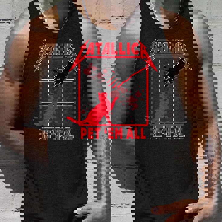 Catallica Pet 'Em All ファニーキャットtシャツ タンクトップ 彼への贈り物