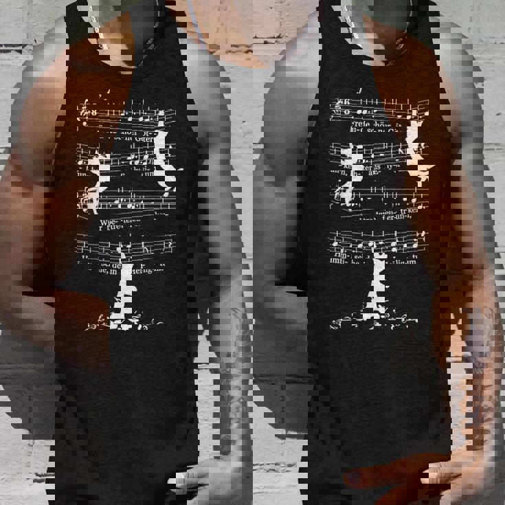 Cats Kittens ベートーヴェン第9番 交響曲 クラシック 楽譜 タンクトップ 彼への贈り物