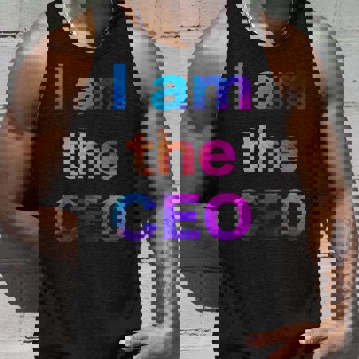 Ceo 最高経営責任者 社長 執行役員 面白い おもしろ ユーモア ギャグ お笑い タンクトップ 彼への贈り物