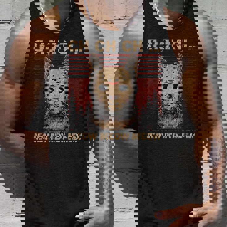 Ch Ch Chニャー ニャー 怖いフライデー ファニー ハロウィン タンクトップ 彼への贈り物