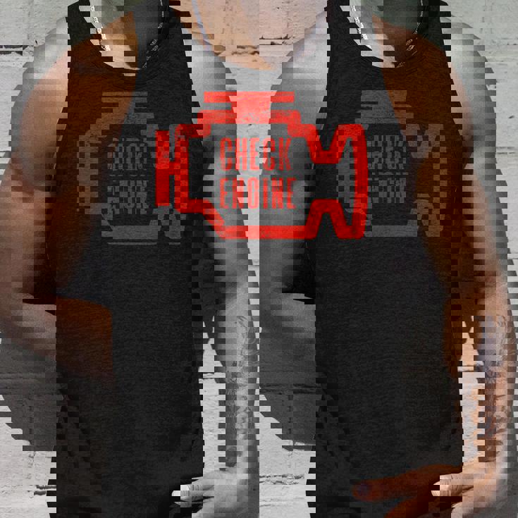 Check Engine Light アンティーク調デザイン タンクトップ 彼への贈り物