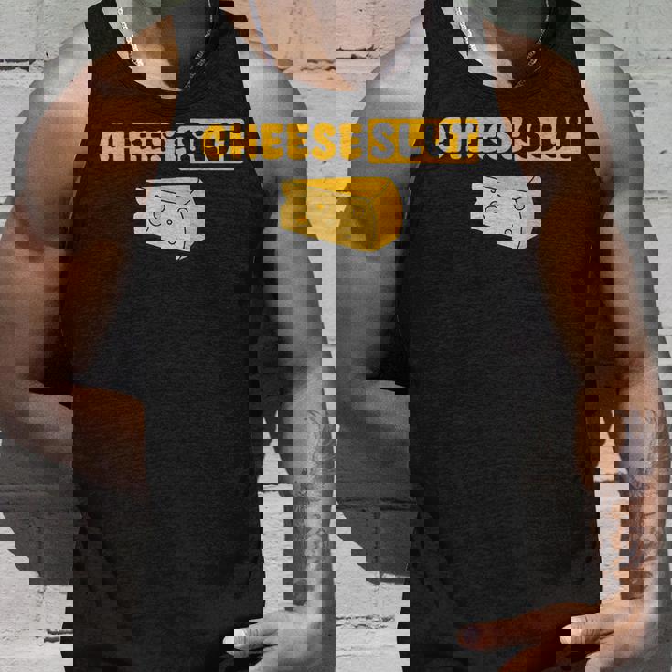 Cheeselut ファニーチーズ愛好家 乳製品 カード ユーモア メンズ レディース タンクトップ 彼への贈り物