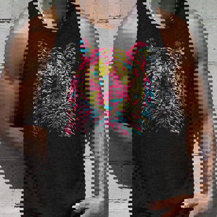 Colorful Tiger Tigers Fashion Graphic タンクトップ 彼への贈り物