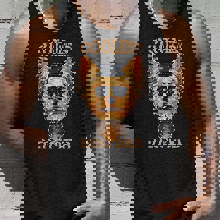 Coolest Dog Dad I Yorkshire Terrier パパ I ヨークシャー・テリア タンクトップ 彼への贈り物