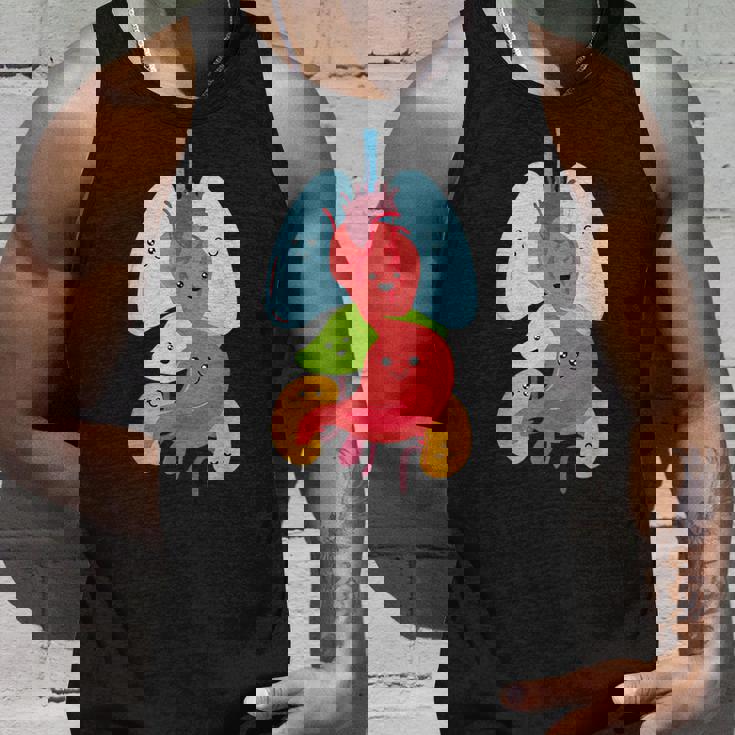 Cute Anatomy Internal Organs Body タンクトップ 彼への贈り物