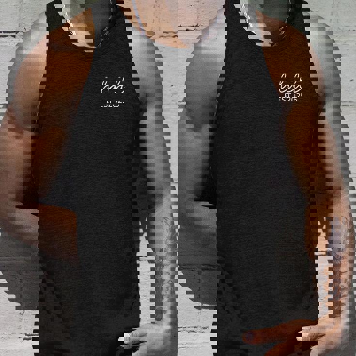 Dad Est 2025 赤ちゃんのお父さんが初めて父の日になることを期待 タンクトップ 彼への贈り物