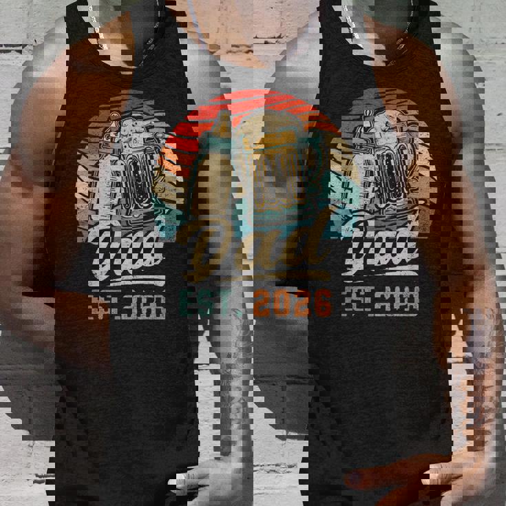 Dad Est 2026 年のパパ 初めての父の日 若いパパ 新しいパパ タンクトップ 彼への贈り物