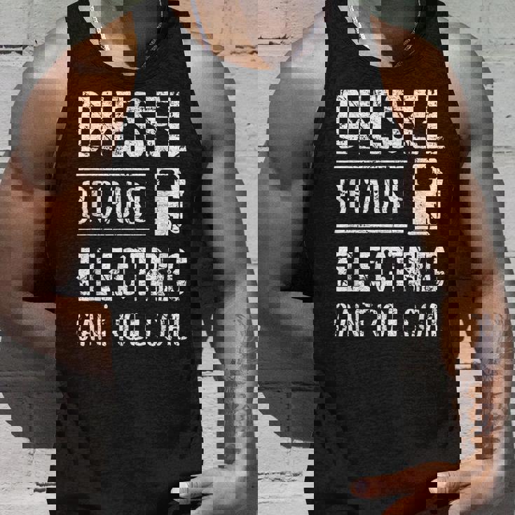 Diesel Because Electric Can't Roll Coal Truck タンクトップ 彼への贈り物