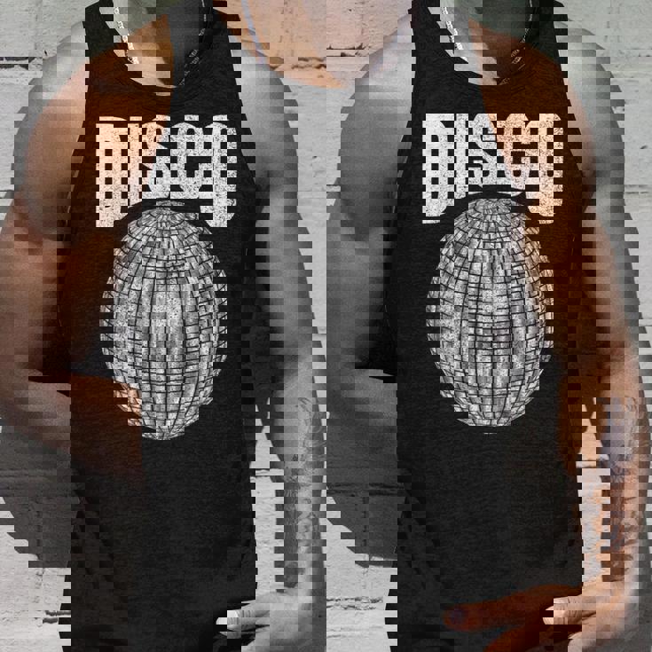 Disco Music Ball ファンク ソウル 音楽愛好家 レトロ 70年代 80年代 コスチューム タンクトップ 彼への贈り物