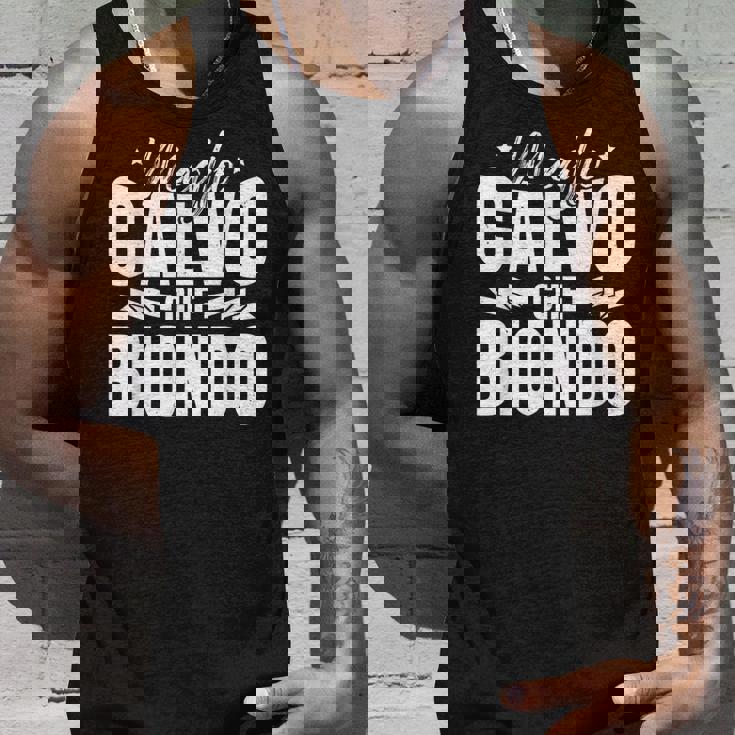 Divertente Papà Calvo Meglio Calvo Che Biondo Canotta Regalos para él