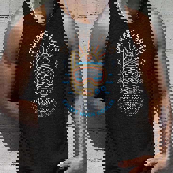 Diving Dad スキューバダイビングまたはフリーダイビング 父の日ダイバー タンクトップ 彼への贈り物