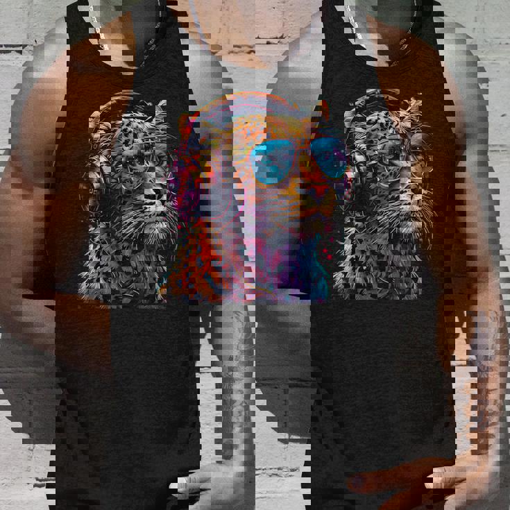 Dj Leopard Edm テクノハウス ダンスクラブ 音楽ヘッドフォン タンクトップ 彼への贈り物