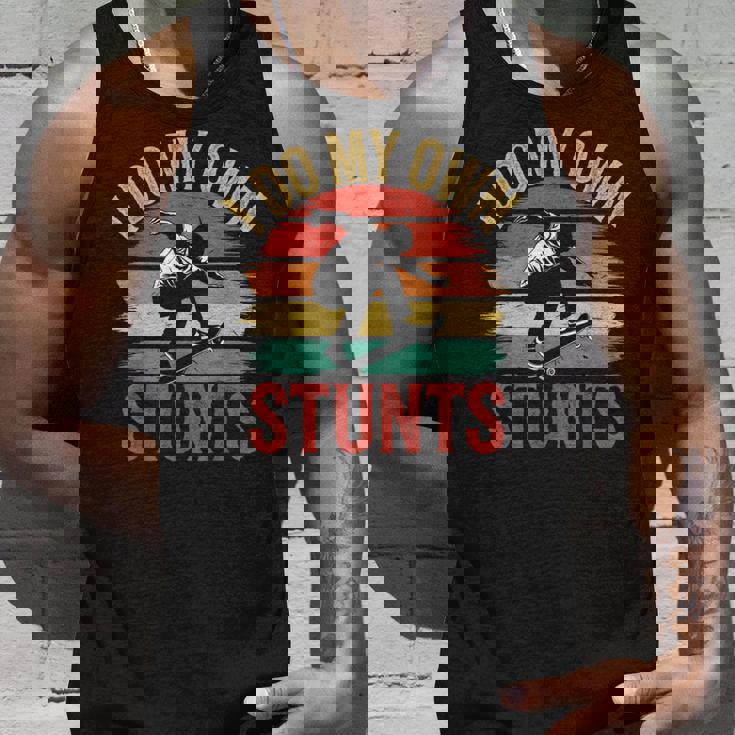 I Do My Owntunts 面白いスケートボード ヴィンテージスケートボード タンクトップ 彼への贈り物