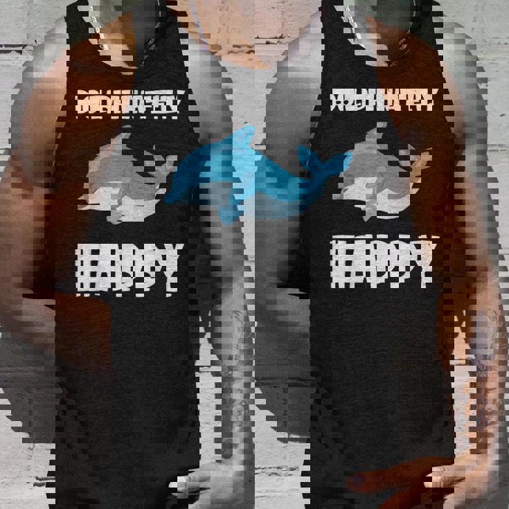 Dolphinately Happy ドルフィンズ イルカ 哺乳類 海 Dolphin ドルフィン タンクトップ 彼への贈り物