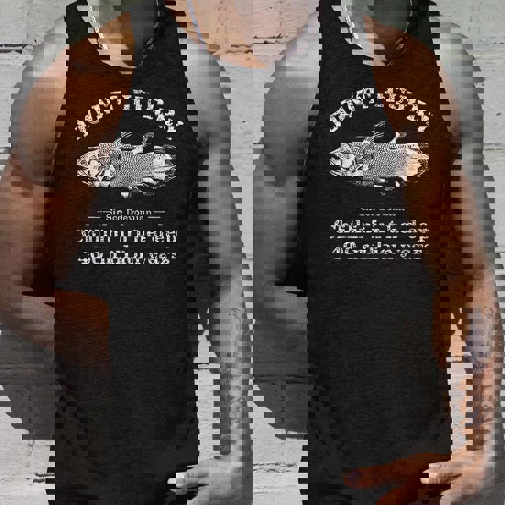 Don't Hurry Chillin' 日本製シーラカンス魚 タンクトップ 彼への贈り物