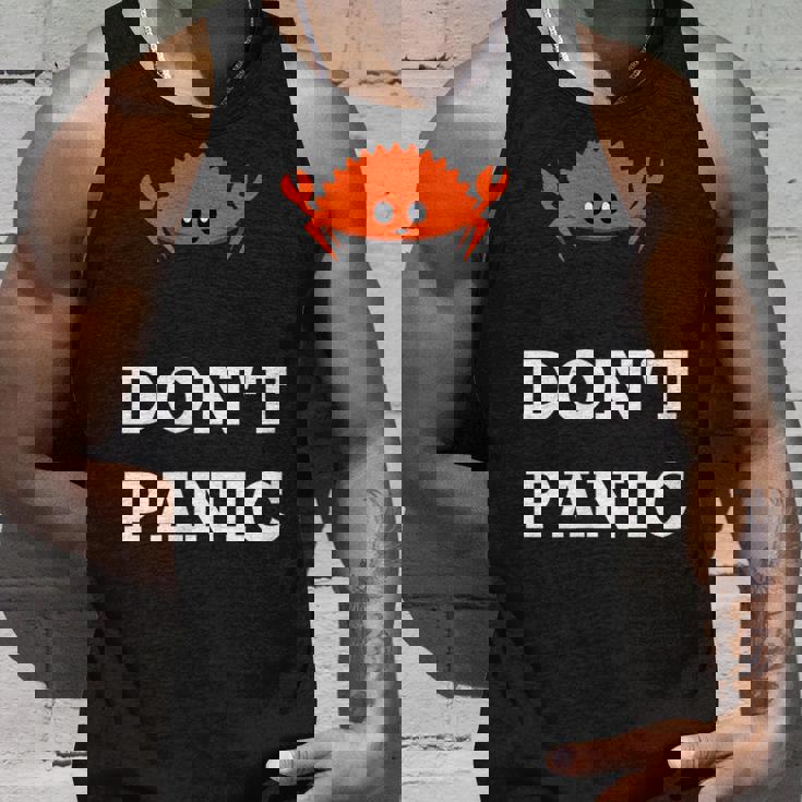 Don't Panic Rustacean Ferris The Crab Rustプログラミング タンクトップ 彼への贈り物