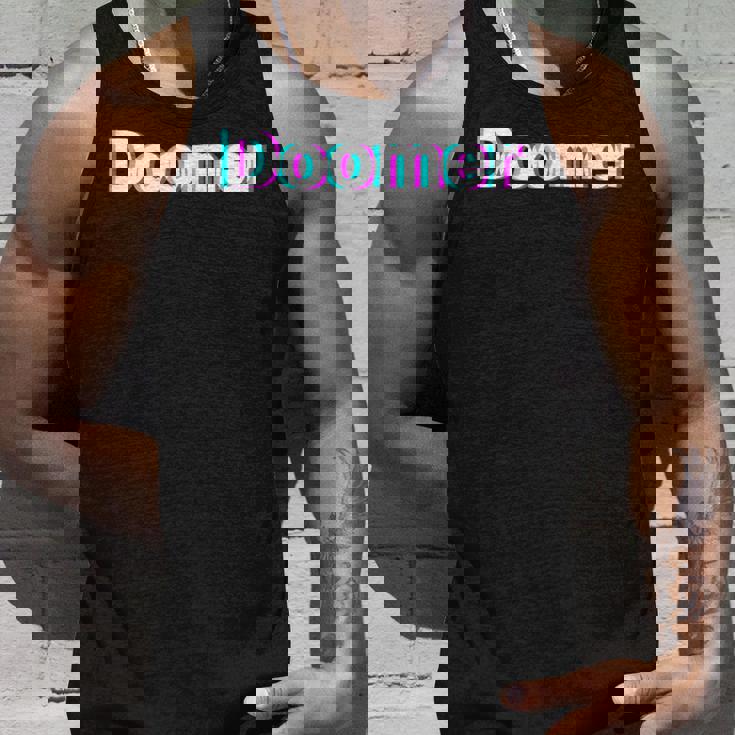 Doomer シャツ グリッチ レトロ タンクトップ 彼への贈り物