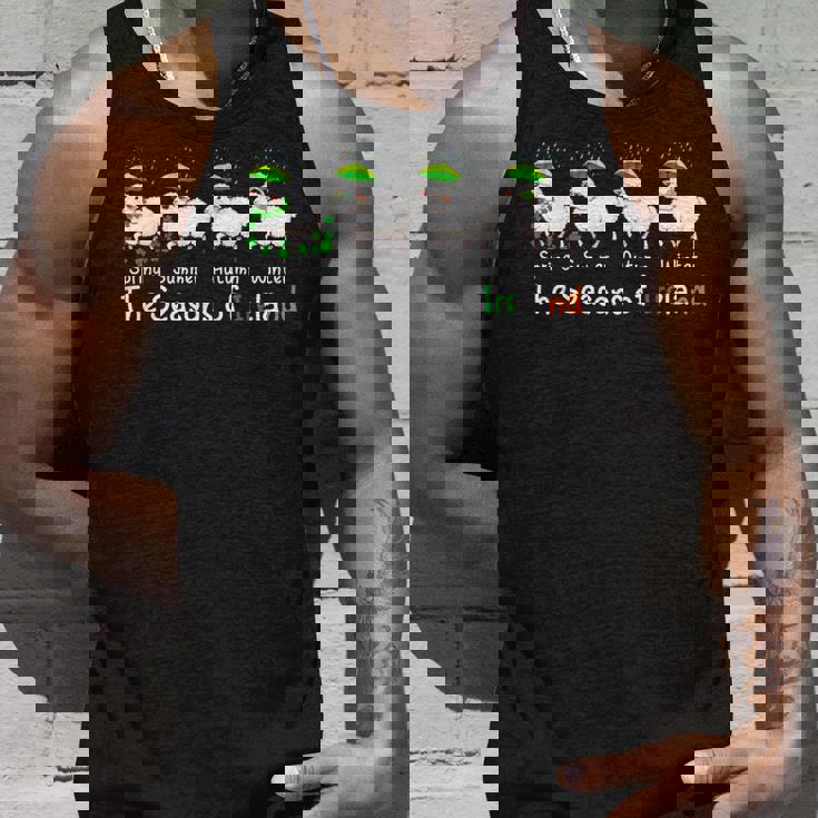 Theeasons Patrick's Day アイルランド 4つのかわいい羊のシャムロック タンクトップ 彼への贈り物